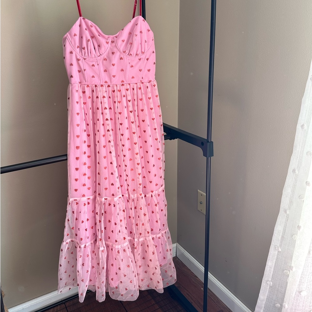Valentine’s Day Betsey Johnson pink heart dress!
